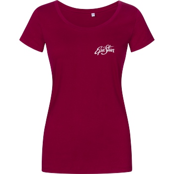 EpicStun EpicStun - Embroidered Logo T-Shirt Damenshirt berry