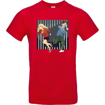 EpicStun EpicStun - Gefängnis T-Shirt B&C EXACT 190 - Rot