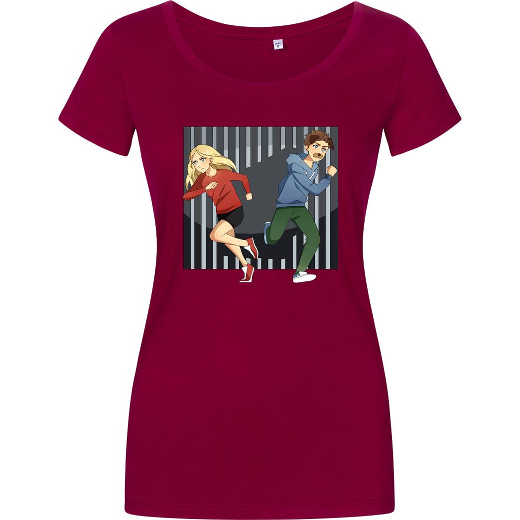 EpicStun EpicStun - Gefängnis T-Shirt Damenshirt berry