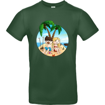 EpicStun EpicStun - Insel T-Shirt B&C EXACT 190 - Flaschengrün