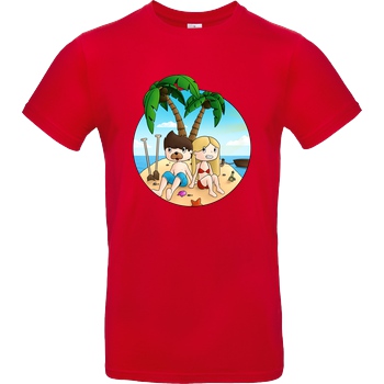 EpicStun EpicStun - Insel T-Shirt B&C EXACT 190 - Rot