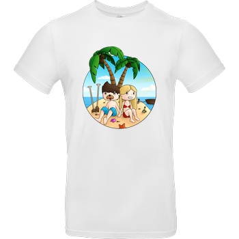 EpicStun EpicStun - Insel T-Shirt B&C EXACT 190 - Weiß