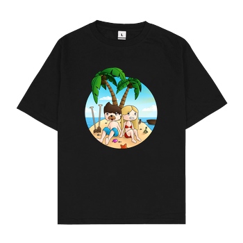 EpicStun EpicStun - Insel T-Shirt Oversize T-Shirt - Schwarz