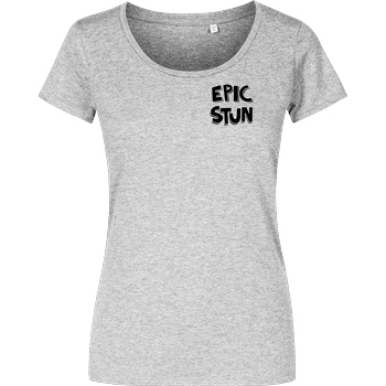 EpicStun EpicStun - Logo T-Shirt Damenshirt heather grey