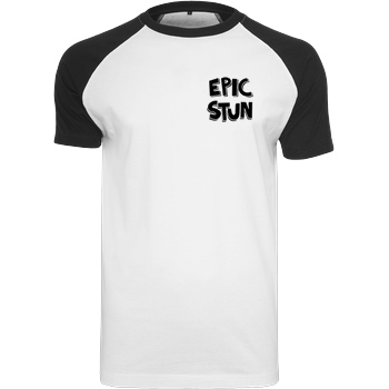 EpicStun EpicStun - Logo T-Shirt Raglan-Shirt weiß