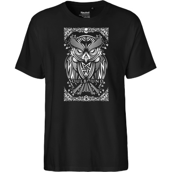 Soulbound Eule T-Shirt Fairtrade T-Shirt - schwarz