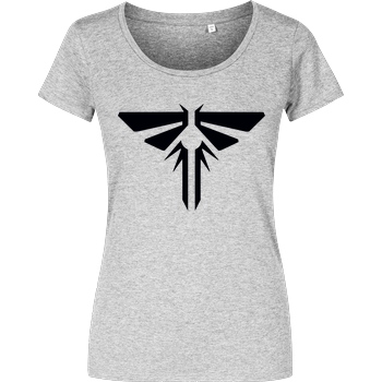 3dsupply Original Fireflies Logo T-Shirt Damenshirt heather grey