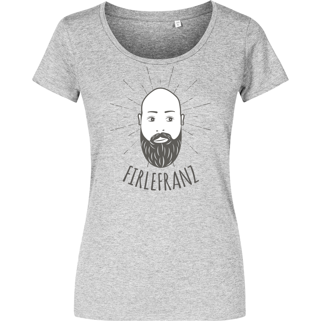 Firlefranz Firlefranz - Logo T-Shirt Damenshirt heather grey