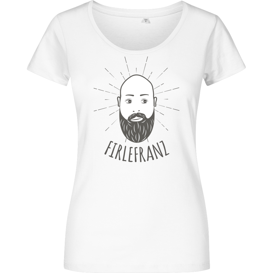 Firlefranz Firlefranz - Logo T-Shirt Damenshirt weiss