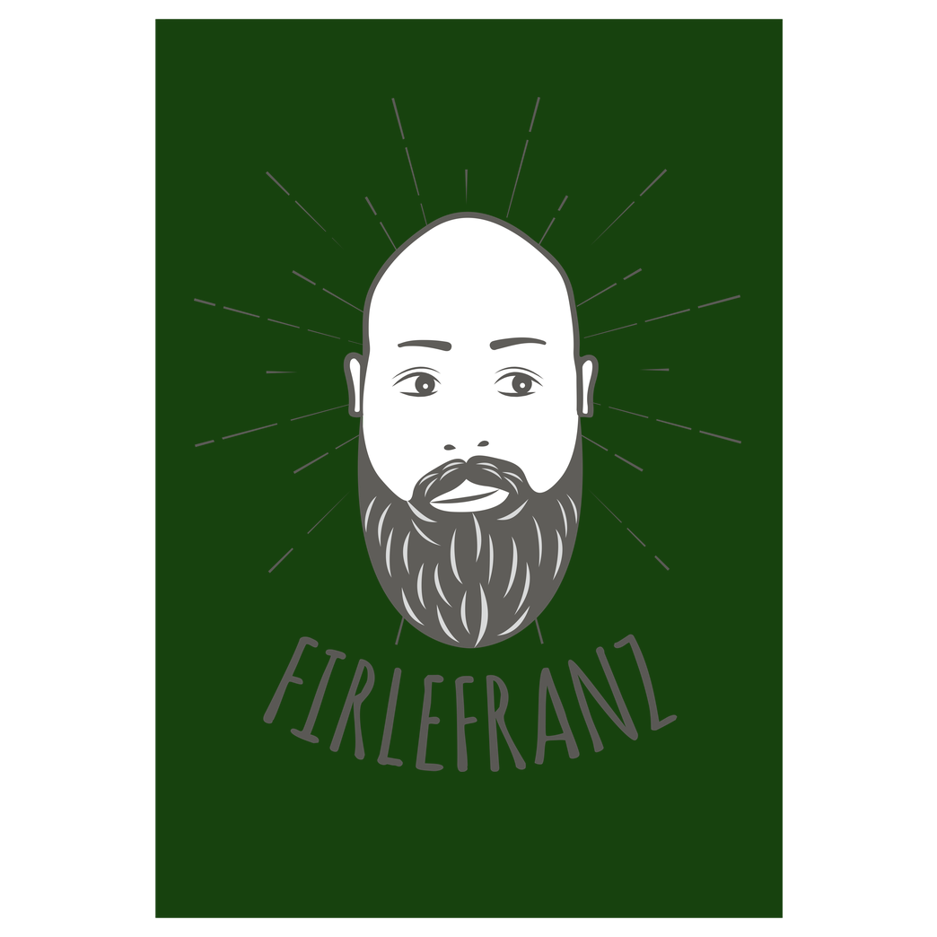 Firlefranz Firlefranz - Logo Druck Kunstdruck grün