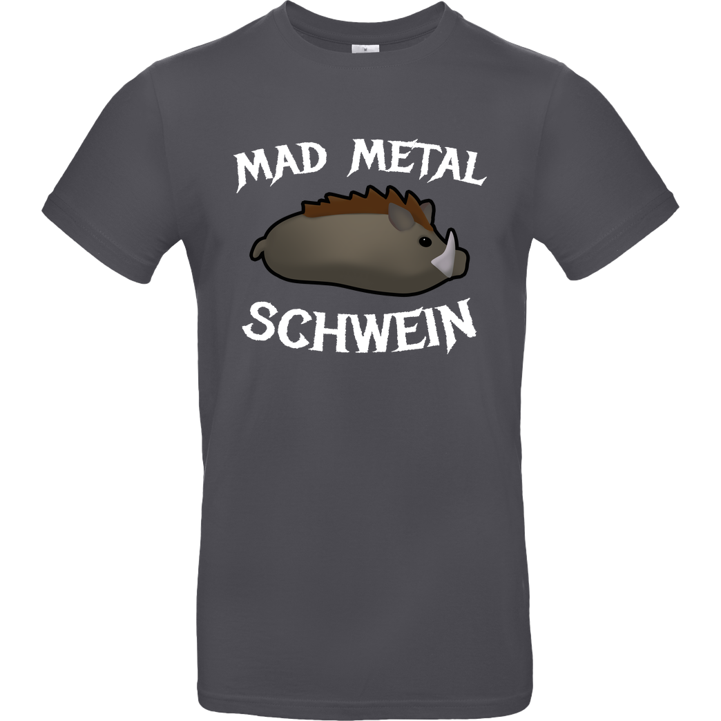 Firlefranz Firlefranz - MadMetalSchwein T-Shirt B&C EXACT 190 - Dark Grey