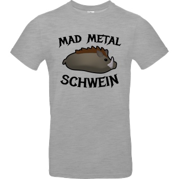Firlefranz Firlefranz - MadMetalSchwein T-Shirt B&C EXACT 190 - heather grey