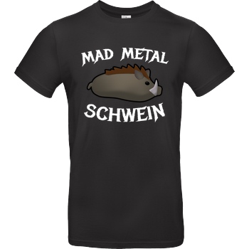 Firlefranz Firlefranz - MadMetalSchwein T-Shirt B&C EXACT 190 - Schwarz
