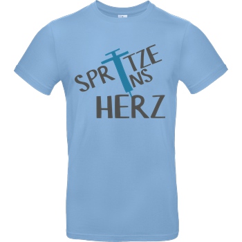 Firlefranz FirleFranz - Spritze T-Shirt B&C EXACT 190 - Hellblau