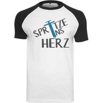 Firlefranz FirleFranz - Spritze T-Shirt Raglan-Shirt weiß