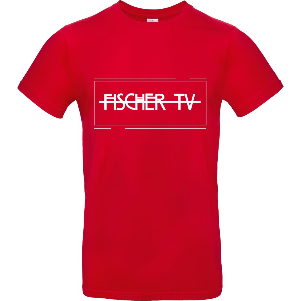 Fischer TV FischerTV - Logo plain T-Shirt B&C EXACT 190 - Rot