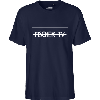 FischerTV - Logo plain Fairtrade T-Shirt - navy