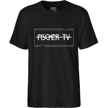 FischerTV - Logo plain Fairtrade T-Shirt - schwarz