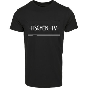 FischerTV - Logo plain Hausmarke T-Shirt  - Schwarz