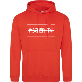 FischerTV - Logo plain JH Hoodie - Orange