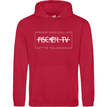 FischerTV - Logo plain JH Hoodie - Rot