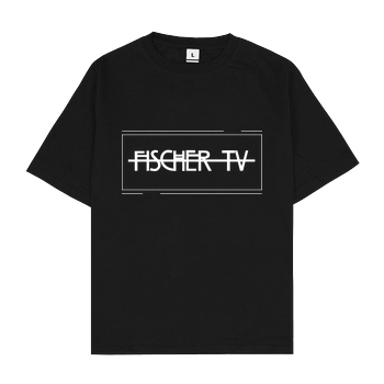 Fischer TV FischerTV - Logo plain T-Shirt Oversize T-Shirt - Schwarz