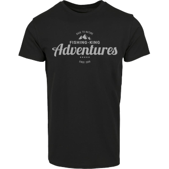 Fishing-King - Adventures 01 Hausmarke T-Shirt  - Schwarz