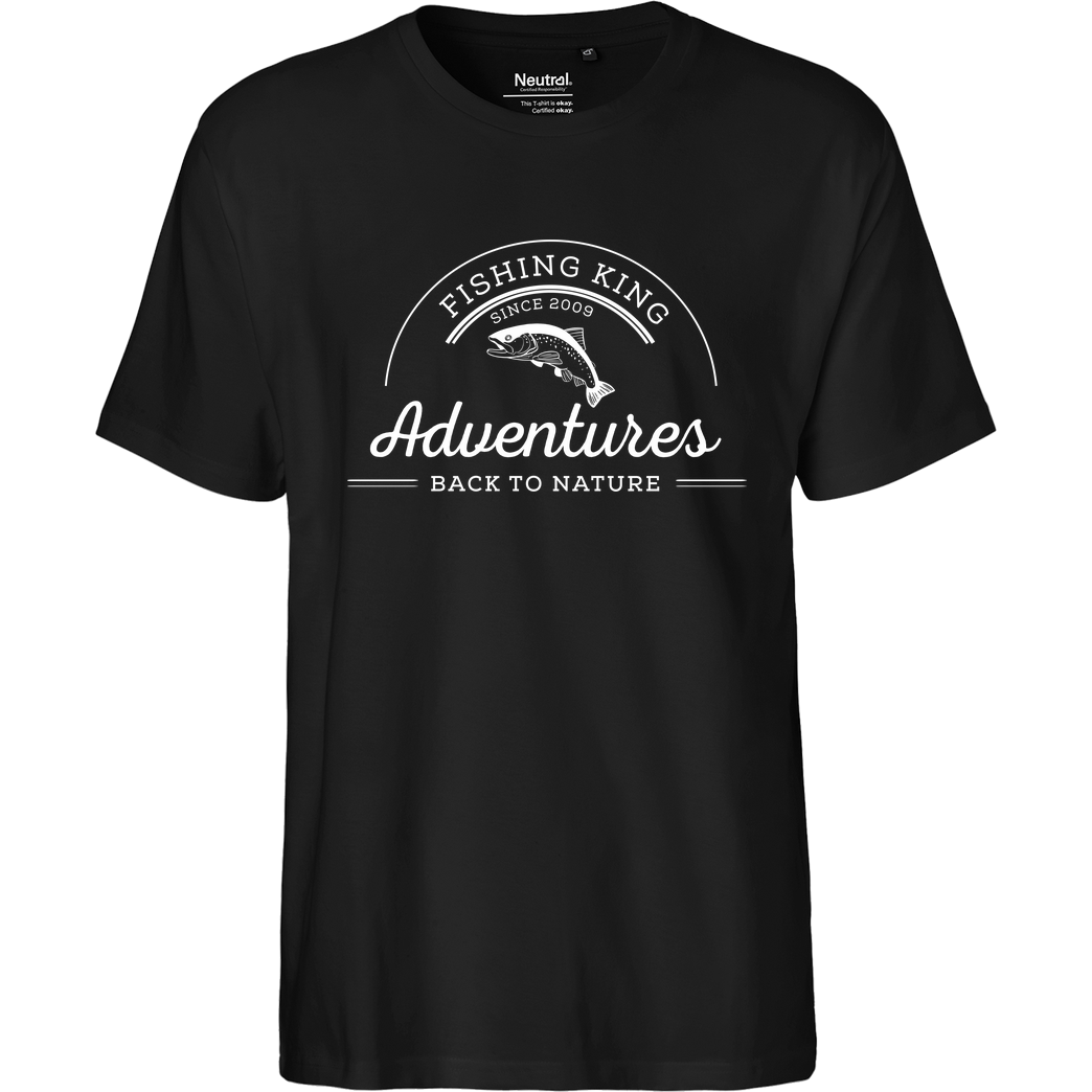 Fishing-King Fishing-King - Adventures 02 T-Shirt Fairtrade T-Shirt - schwarz