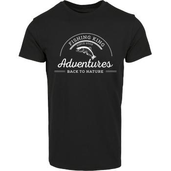 Fishing-King - Adventures 02 Hausmarke T-Shirt  - Schwarz