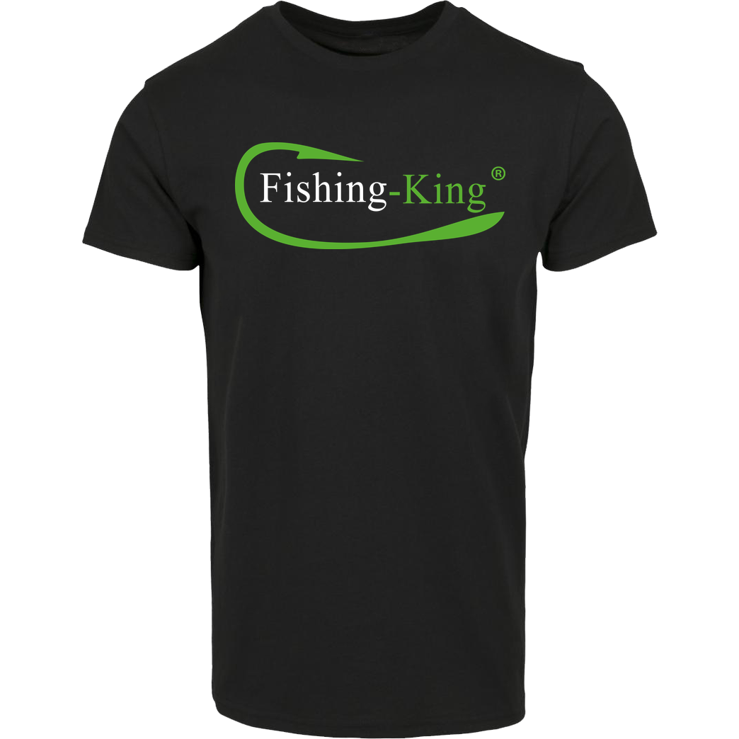 Fishing-King Fishing-King - Logo T-Shirt Hausmarke T-Shirt  - Schwarz