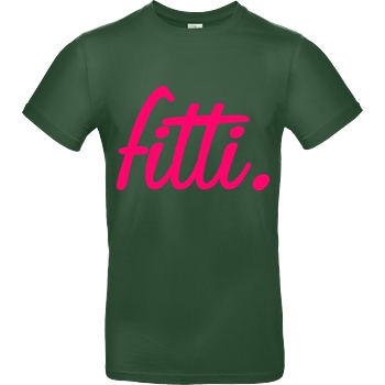 Fittihollywood FittiHollywood - fitti. pink T-Shirt B&C EXACT 190 - Flaschengrün