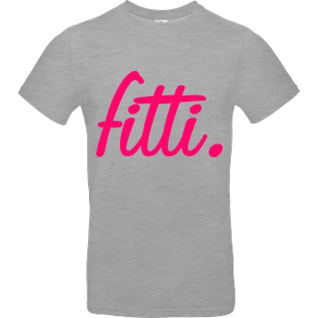 Fittihollywood FittiHollywood - fitti. pink T-Shirt B&C EXACT 190 - heather grey