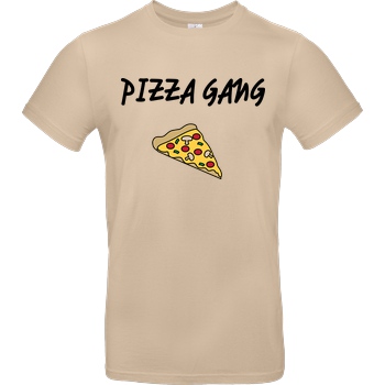 Fittihollywood FittiHollywood- Pizza Gang T-Shirt B&C EXACT 190 - Sand