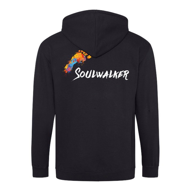 Soulwalker - Footprint - Sweatshirt - Hoodiejacke schwarz