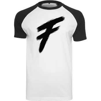 Freasy Freasy - F T-Shirt Raglan-Shirt weiß