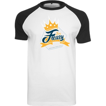 Freasy Freasy - King T-Shirt Raglan-Shirt weiß