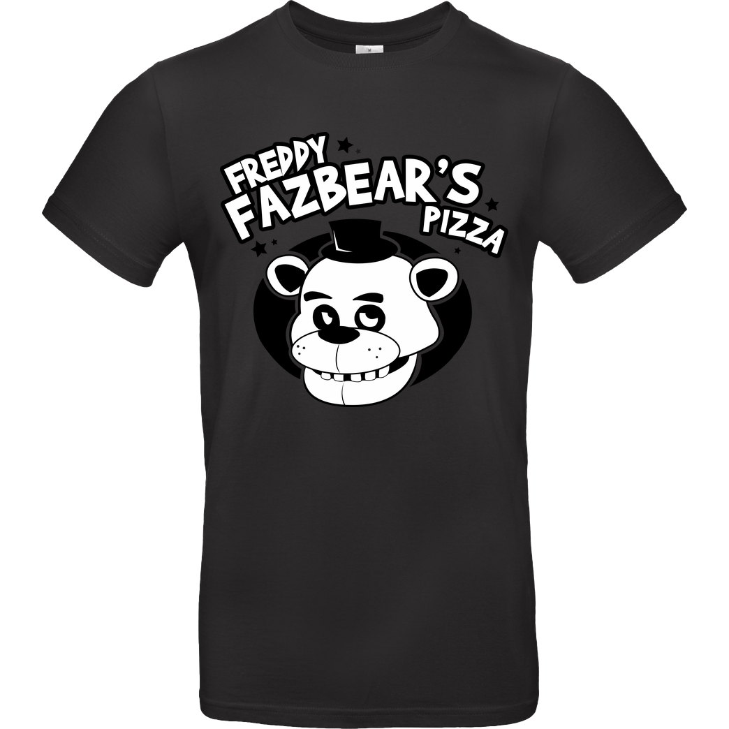 IamHaRa Freddy Fazbear's Pizza T-Shirt B&C EXACT 190 - Schwarz