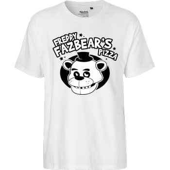 IamHaRa Freddy Fazbear's Pizza T-Shirt Fairtrade T-Shirt - weiß