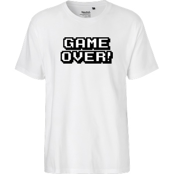 bjin94 Game Over T-Shirt Fairtrade T-Shirt - weiß
