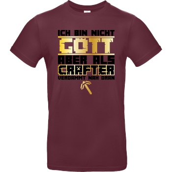 bjin94 Gamer Gott - MC Edition T-Shirt B&C EXACT 190 - Bordeaux
