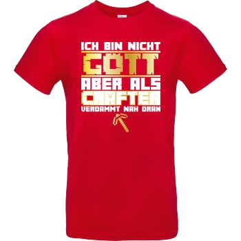 bjin94 Gamer Gott - MC Edition T-Shirt B&C EXACT 190 - Rot
