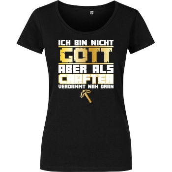 bjin94 Gamer Gott - MC Edition T-Shirt Damenshirt schwarz
