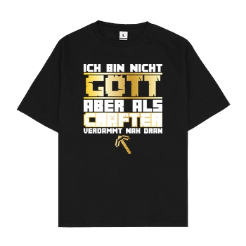 bjin94 Gamer Gott - MC Edition T-Shirt Oversize T-Shirt - Schwarz