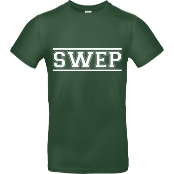 Gamerklinik Gamerklinik - SWEP College weiß T-Shirt B&C EXACT 190 - Flaschengrün