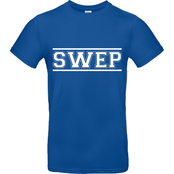 Gamerklinik Gamerklinik - SWEP College weiß T-Shirt B&C EXACT 190 - Royal