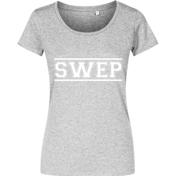 Gamerklinik Gamerklinik - SWEP College weiß T-Shirt Damenshirt heather grey