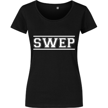 Gamerklinik - SWEP College weiß Damenshirt schwarz