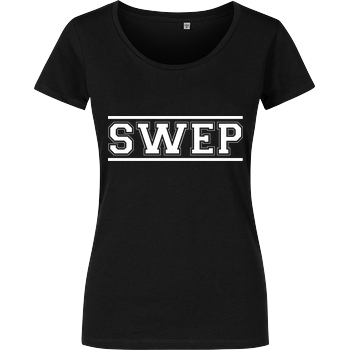 Gamerklinik Gamerklinik - SWEP College weiß T-Shirt Damenshirt schwarz
