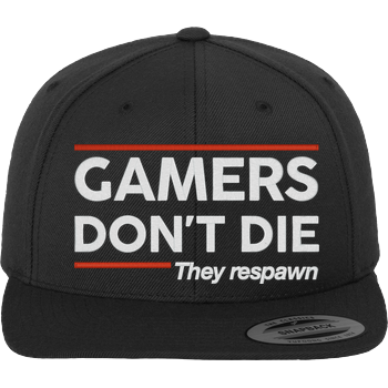 Gamers don't Die Cap Cap black
