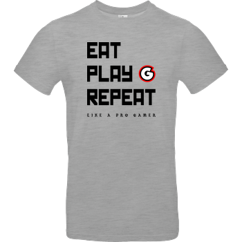 Geezy - Eat Play Repeat B&C EXACT 190 - heather grey